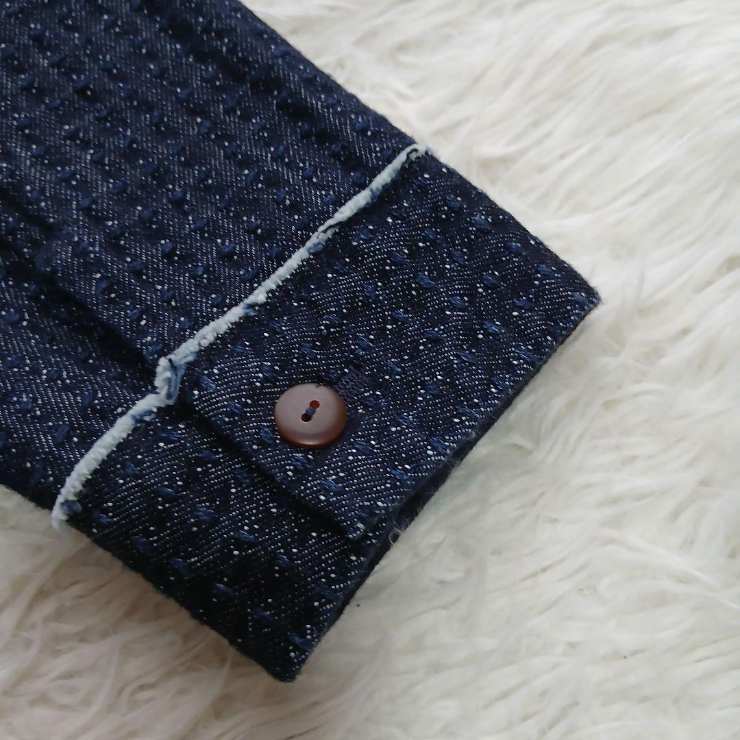 【Pal'las Palace】インディゴデニム　ノーカラージャケット