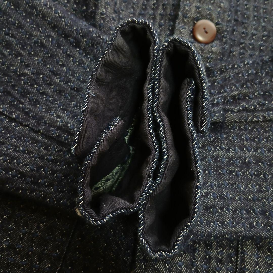 【Pal'las Palace】インディゴデニム　ノーカラージャケット