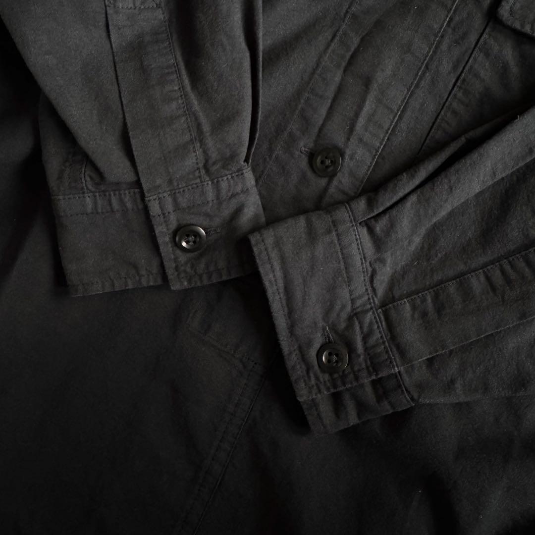 MHL. マーガレットハウエル　コットン100 　洗える　長袖シャツワンピース