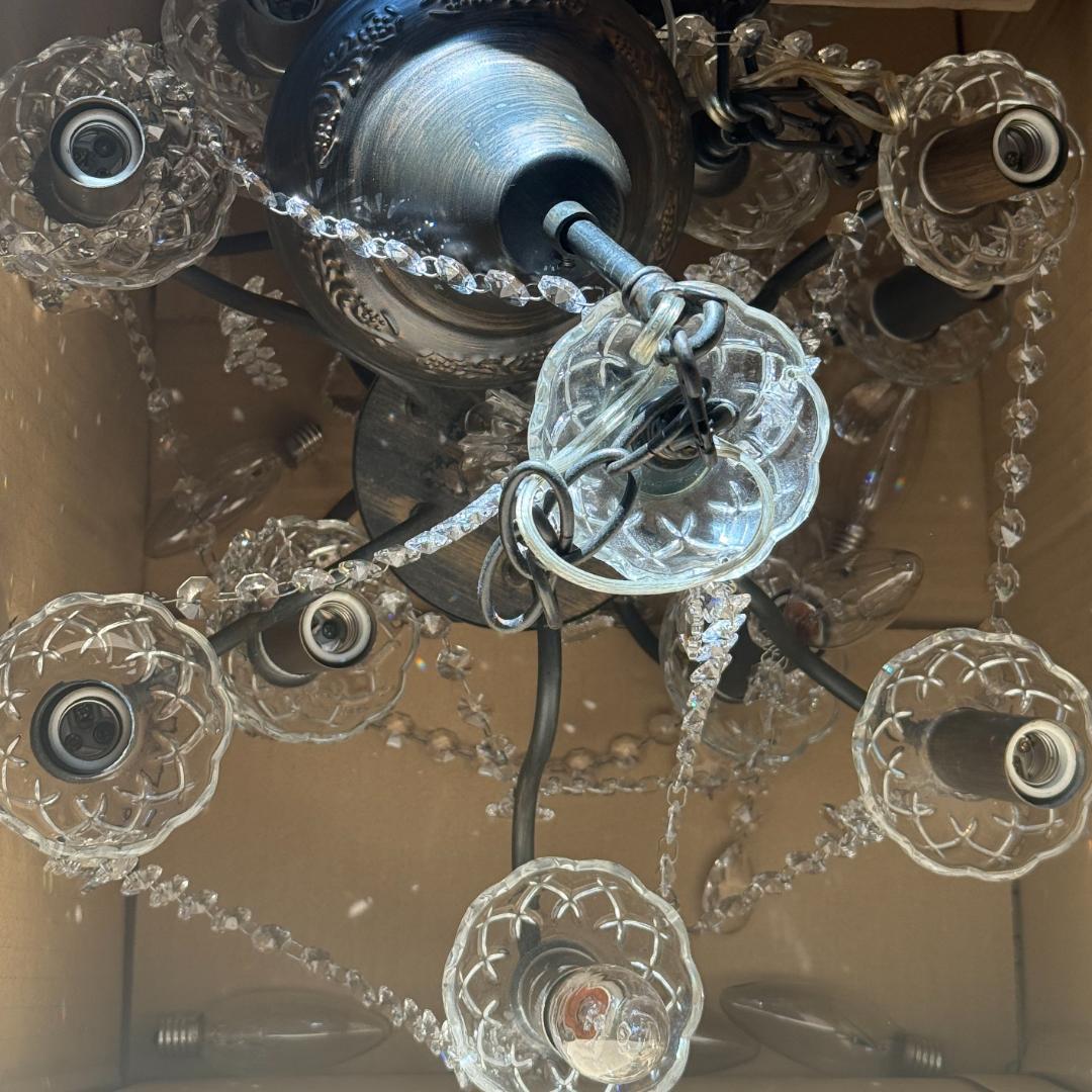 ペンちゃん　2台セット　スワロフスキー クリスタル シャンデリア