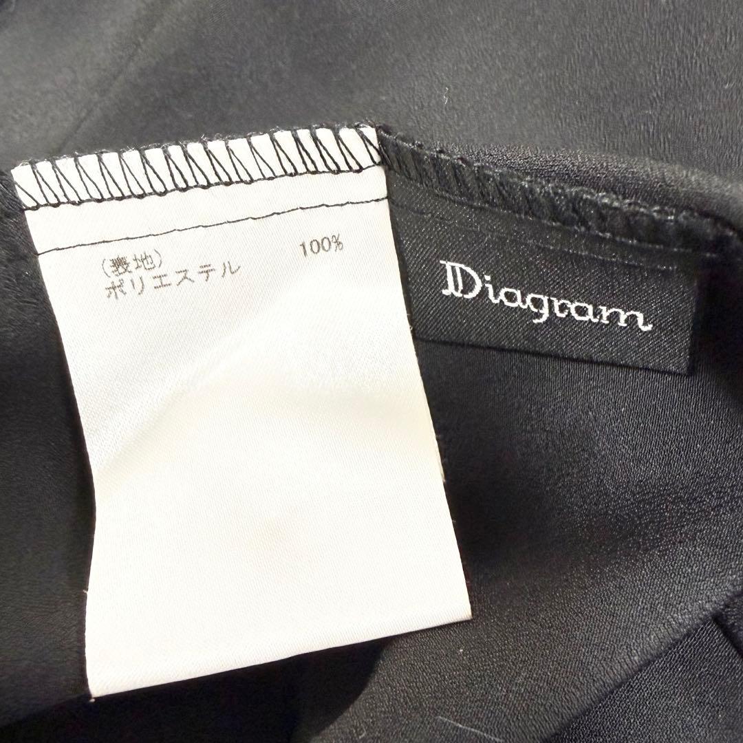 【美品✨】ダイアグラム　スタッズラインワンピース　ブラック　38 2023年