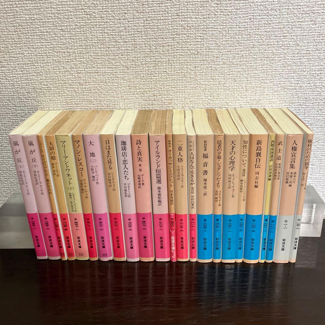 岩波文庫　赤帯　青帯　白帯　緑帯　22冊まとめ売り　文庫本