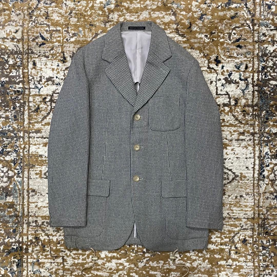 80-90s Dead stock　Pure Silk Tweed Setup