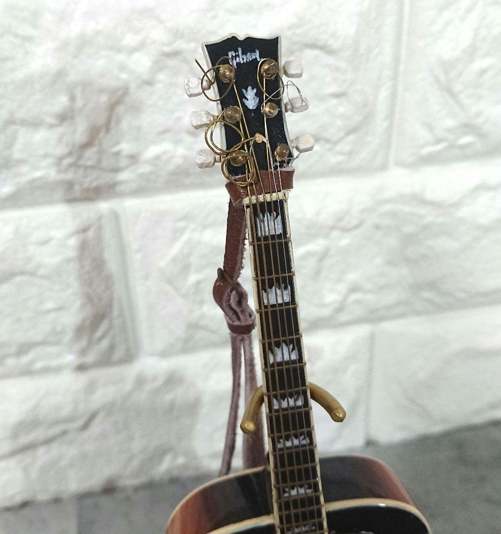 稀少 GIBSON SJ-200 ミニチュアギター 模型 スタンド ケース付