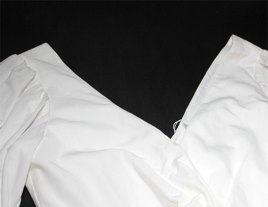 M*様 セルフポートレイト マキシ ワンピース アイボリー 白 UK12 未使用