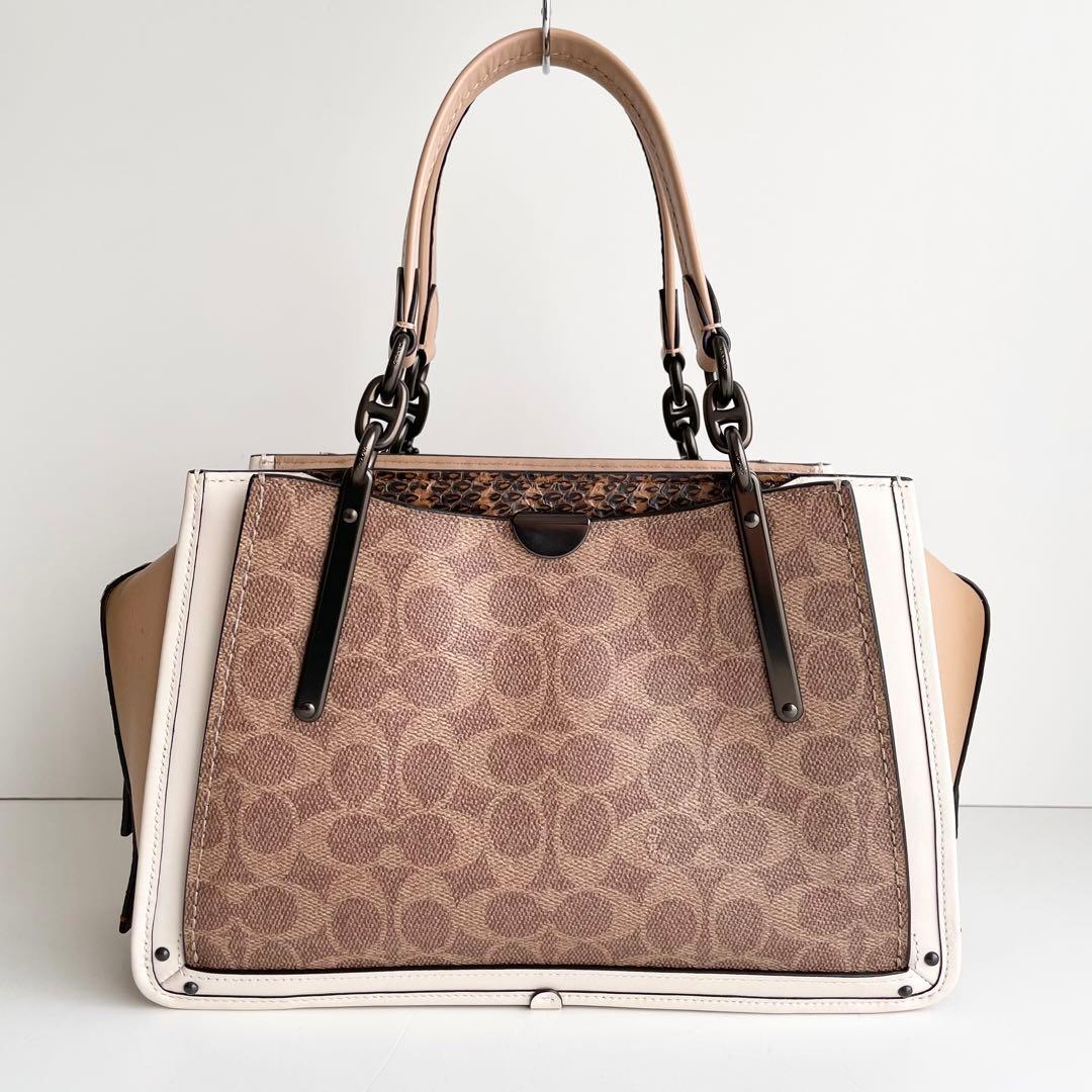 コーチ COACH ハンドバッグ ドリーマー シグネチャー パイソン 新品保管