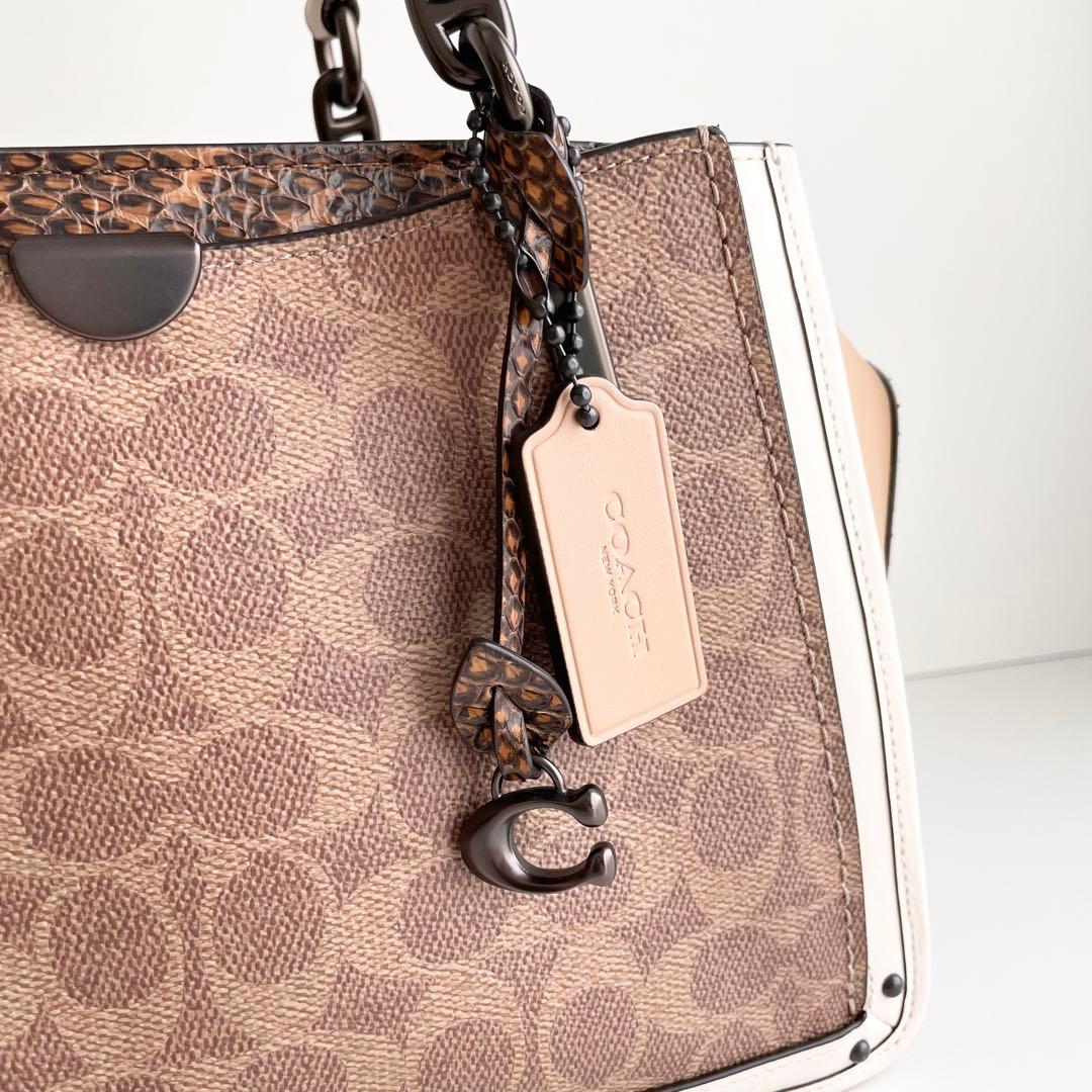 コーチ COACH ハンドバッグ ドリーマー シグネチャー パイソン 新品保管