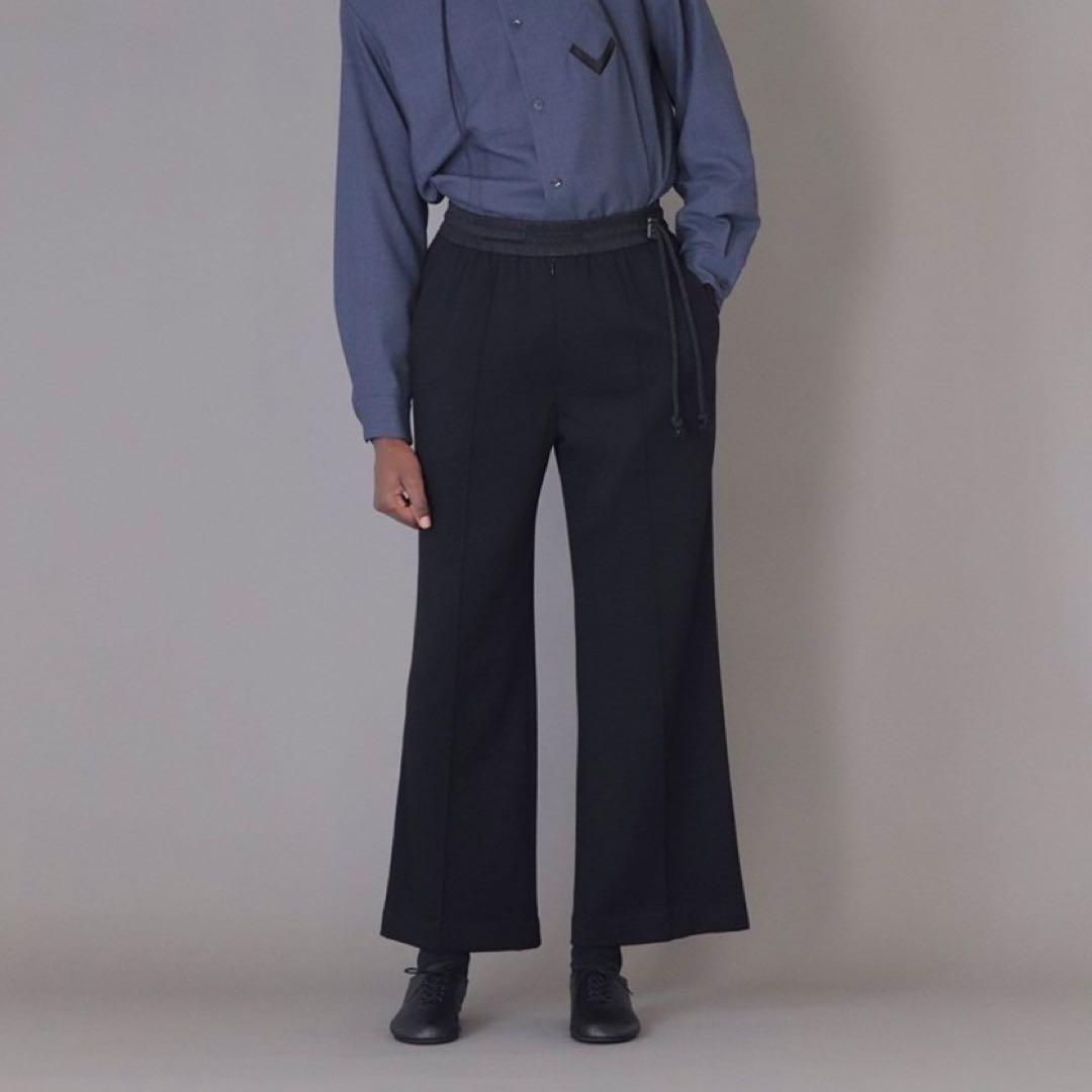 パンツ ETHOSENS super 140's wool sweatpants