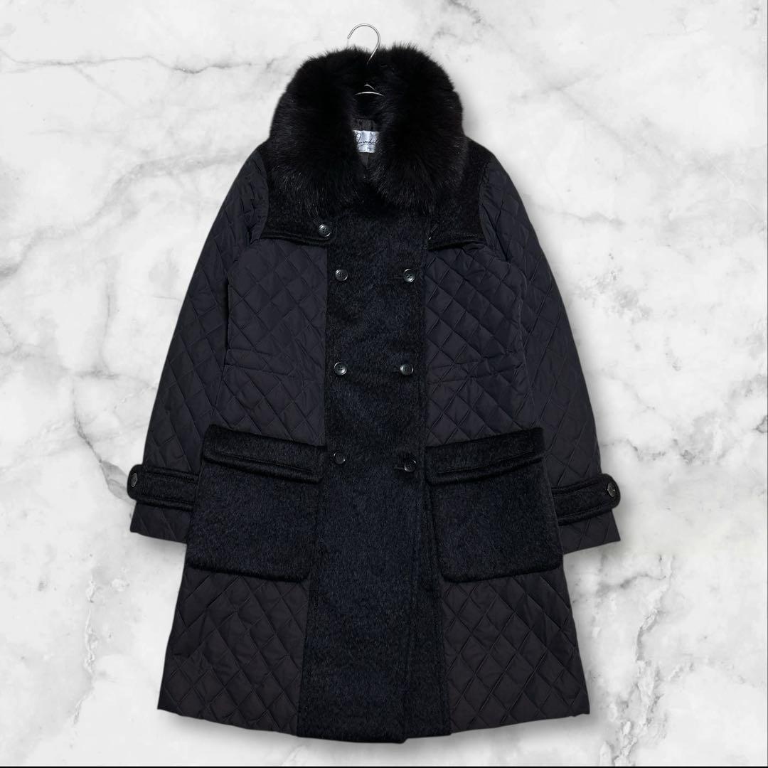 ✨あーちゃん✨三京商会　高級毛皮　キルティングコート　フォックス　ファー