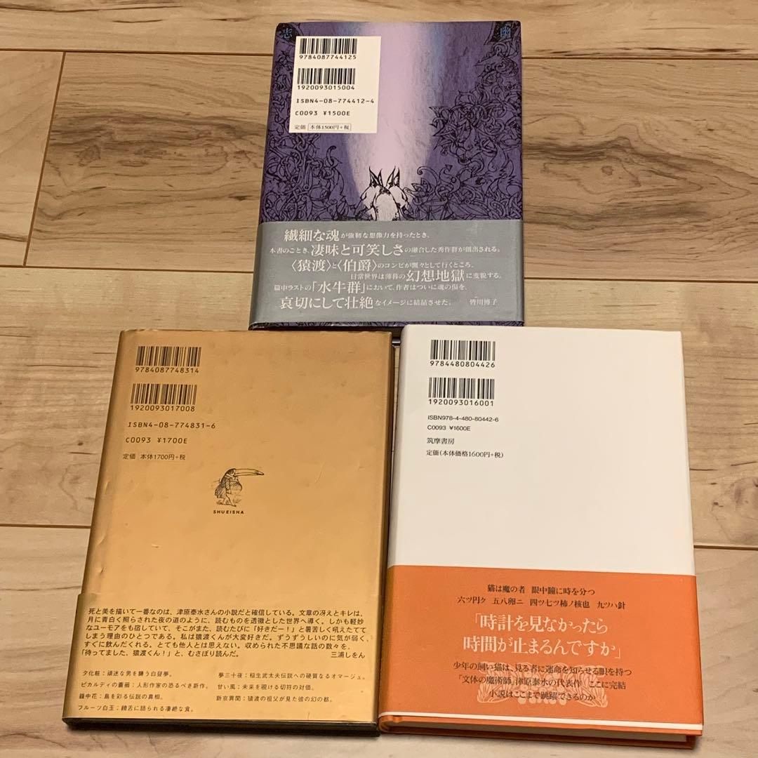 初版帯付set 津原泰水 幽明志怪シリーズ蘆屋家の崩壊/ピカルディの薔薇/猫ノ眼