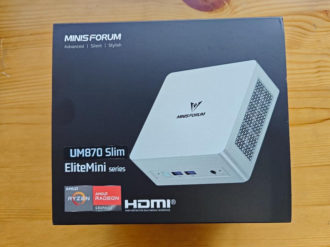 専用 MINISFORUM UM870 Slim　R7 8745H　Win11