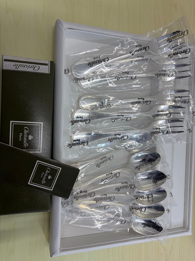 Christofle カトラリーセット 12点　クリストフル　 未使用 銀食器