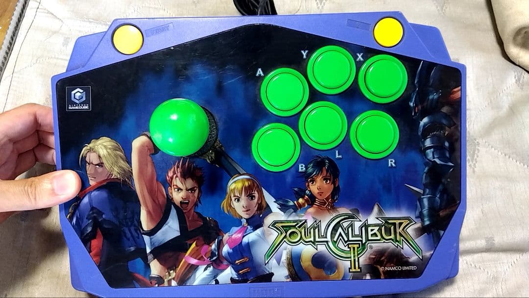 ソウルキャリバー２　ゲームキューブ用　アケコン　ジョイスティック　中古です
