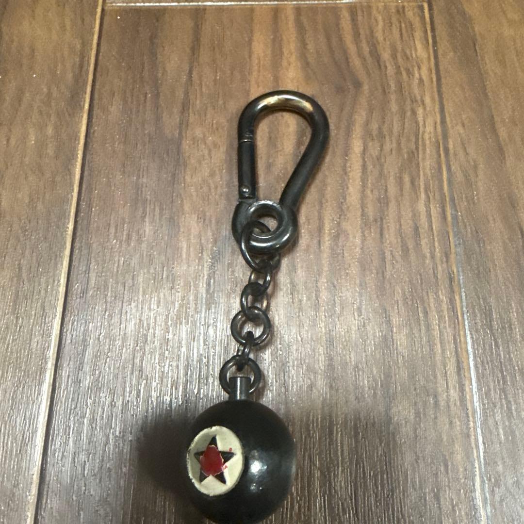 美品 紐リペア済み スワイプオンザクワイエット ビリヤード型ウォレットチェーン