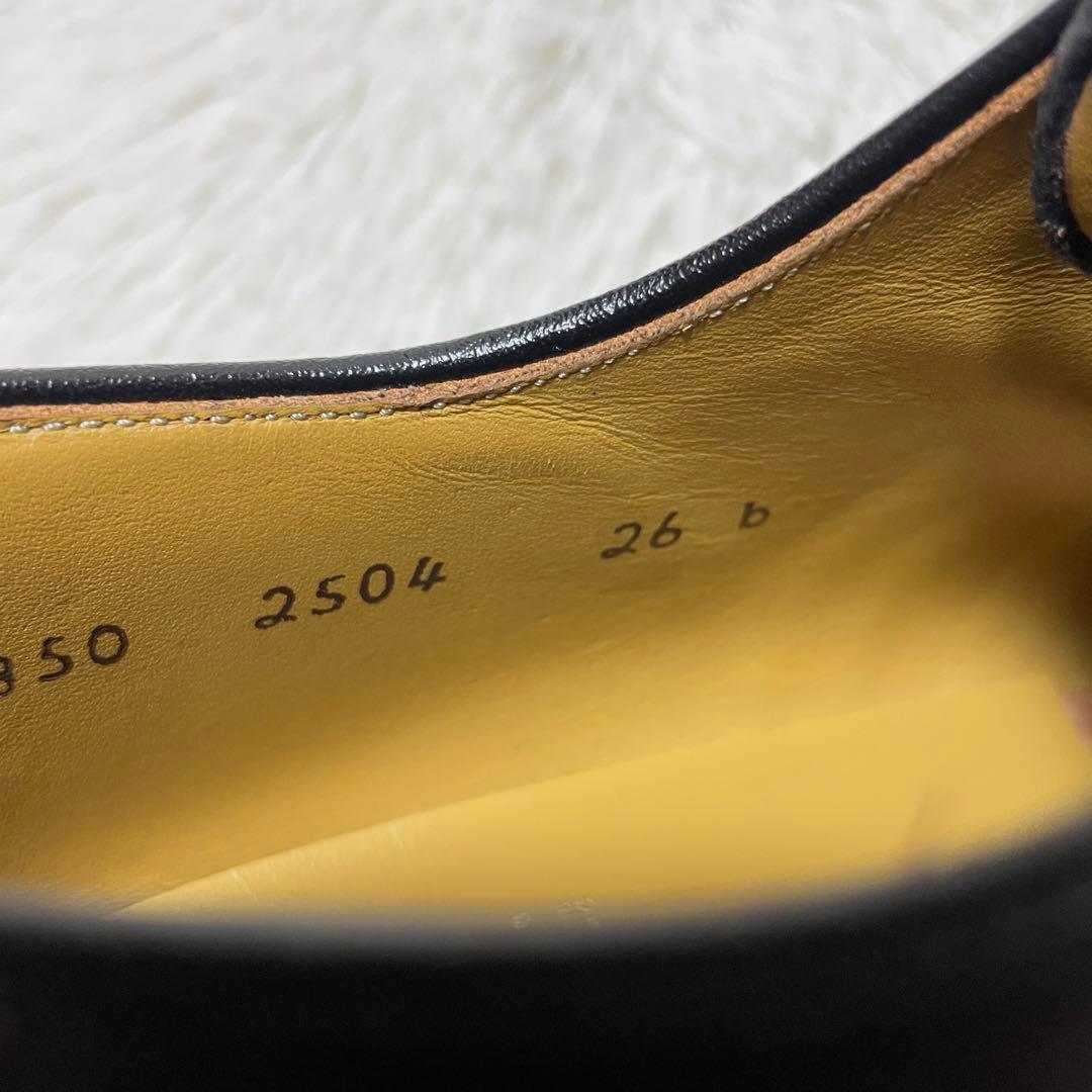 極美品✨リーガル　プレーントゥ 26cm ブラウン　定価3.3万　オンオフ兼用