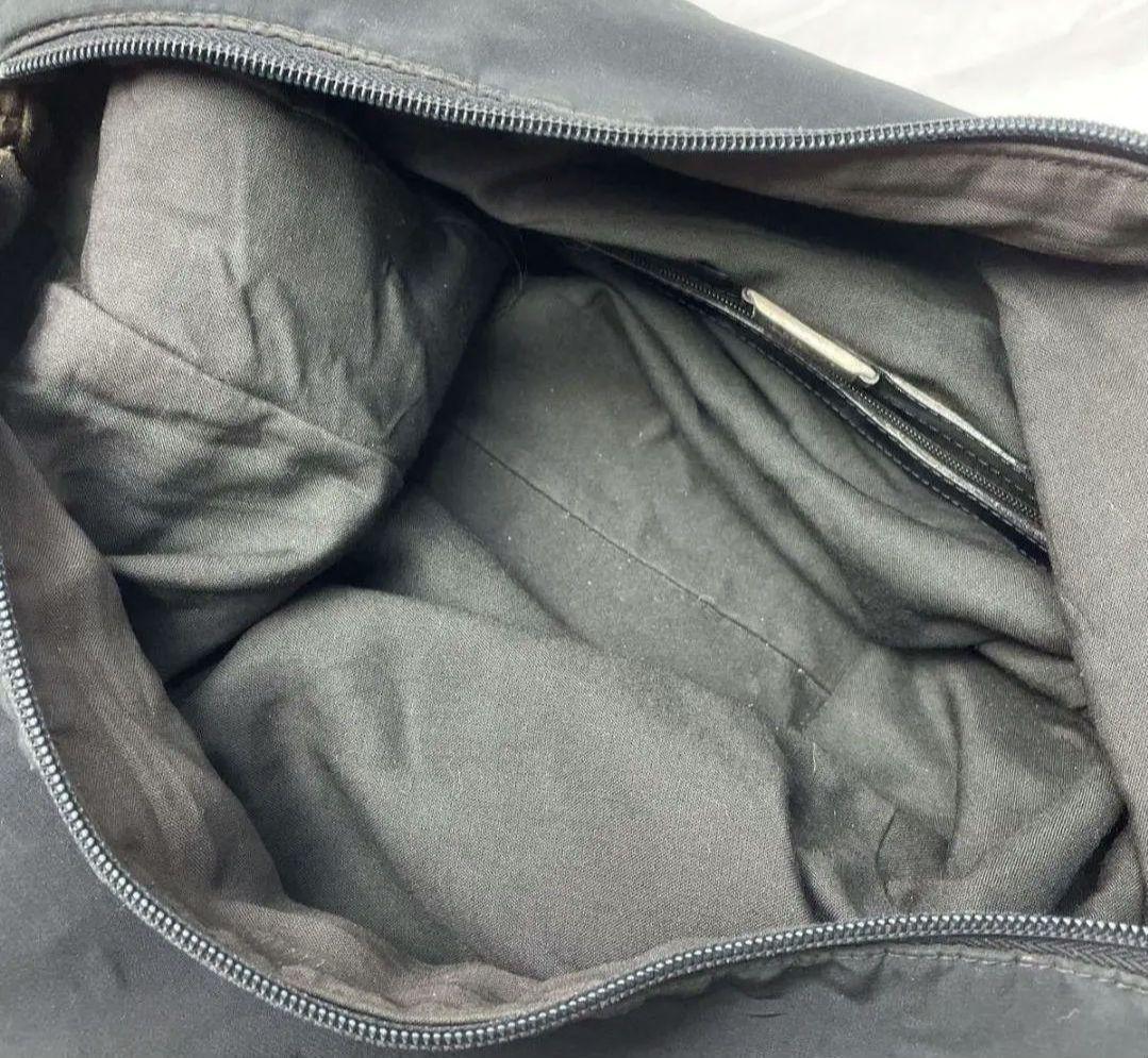 【希少】LOEWE ショルダーバッグ レザー＆ナイロン アナグラム