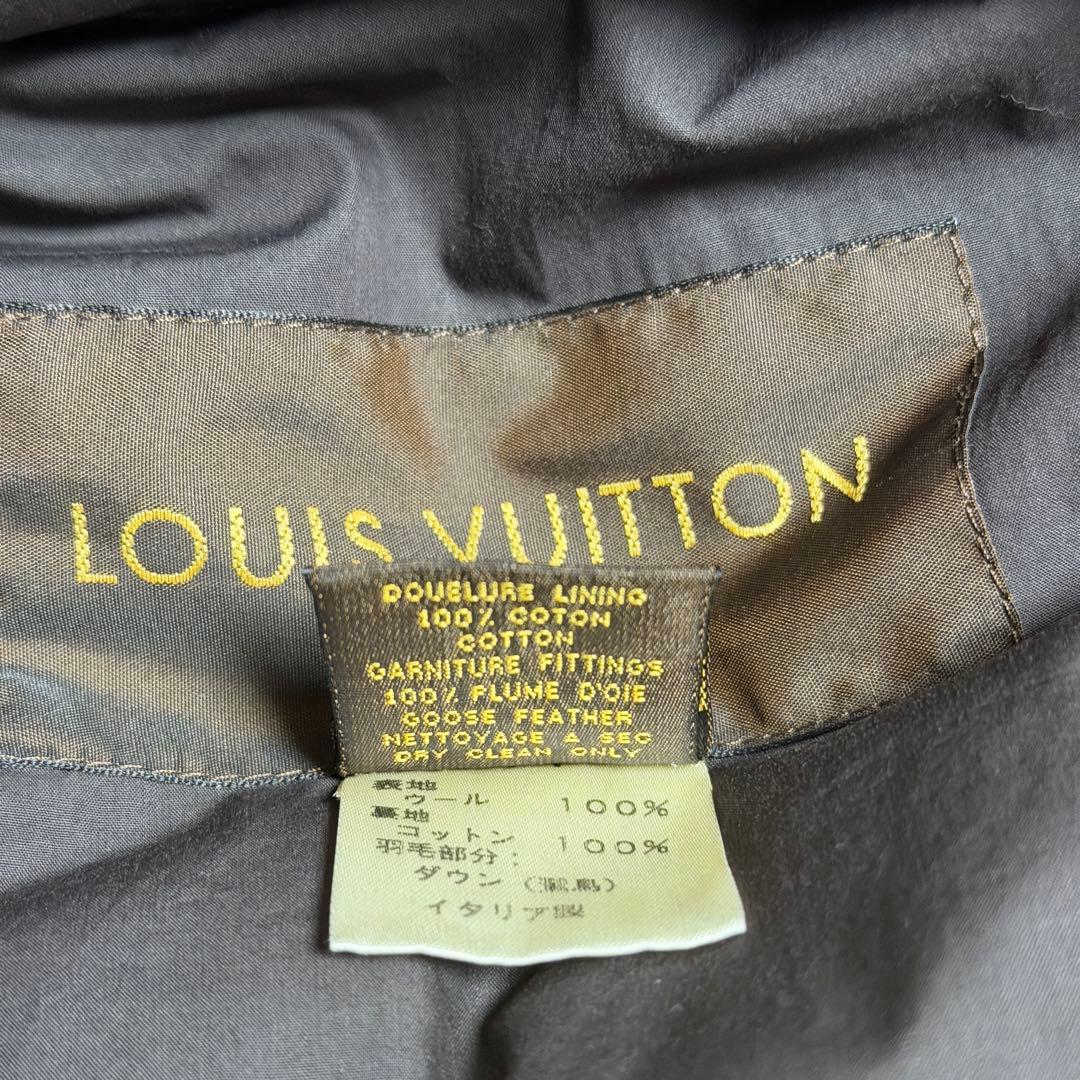 ルイヴィトン　ウール　ダウンジャケット　ブラウン　メンズ　48