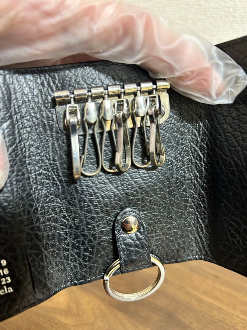 美品　Maison Margiela 4ステッチ　キーケース　ブラック