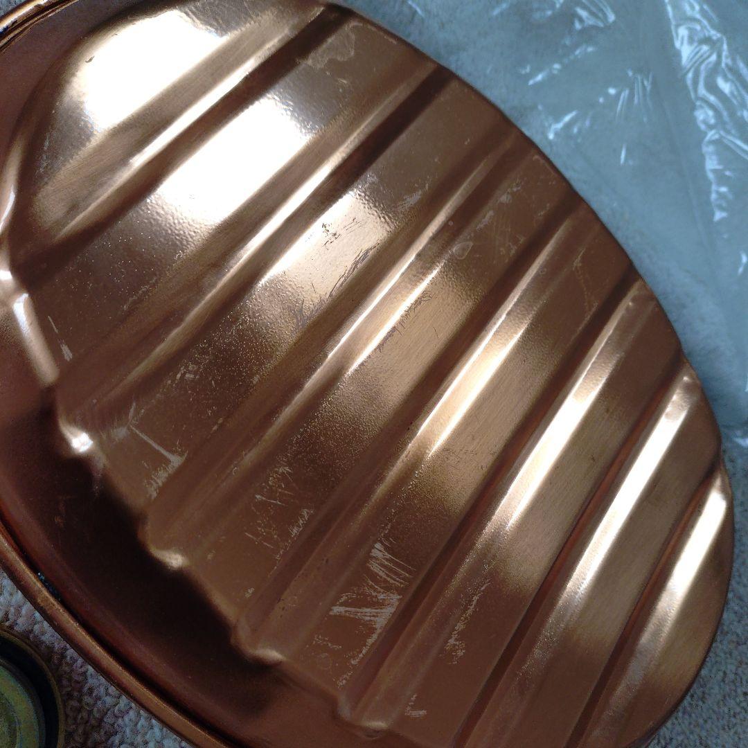 銅製楕円形湯たんぽ カバー付き