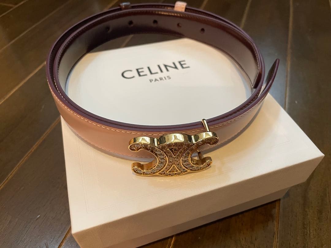 セリーヌ　トリオンフ バックル＆リバーシブルストラップ 25MM