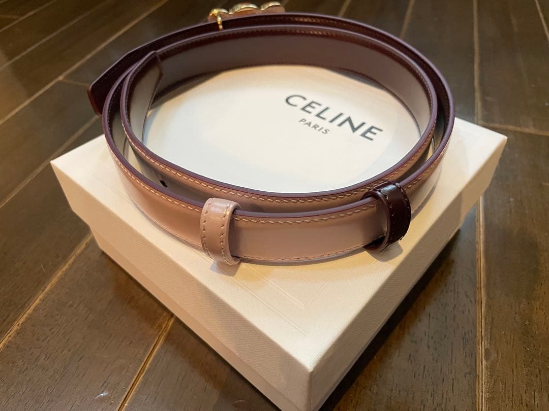セリーヌ　トリオンフ バックル＆リバーシブルストラップ 25MM