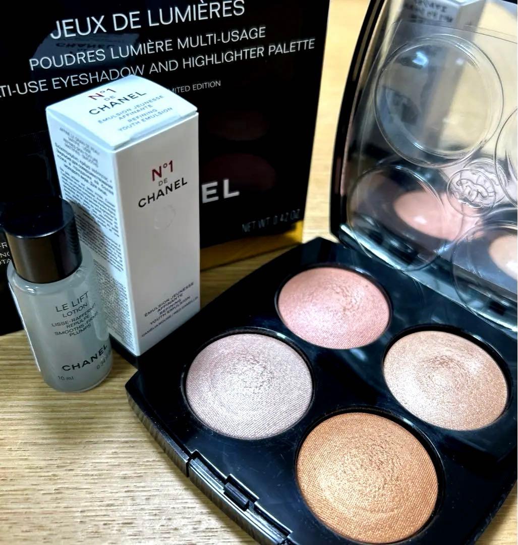シャネル　ジュードゥルミエール　アイシャドウ　ハイライター　サンプル付き