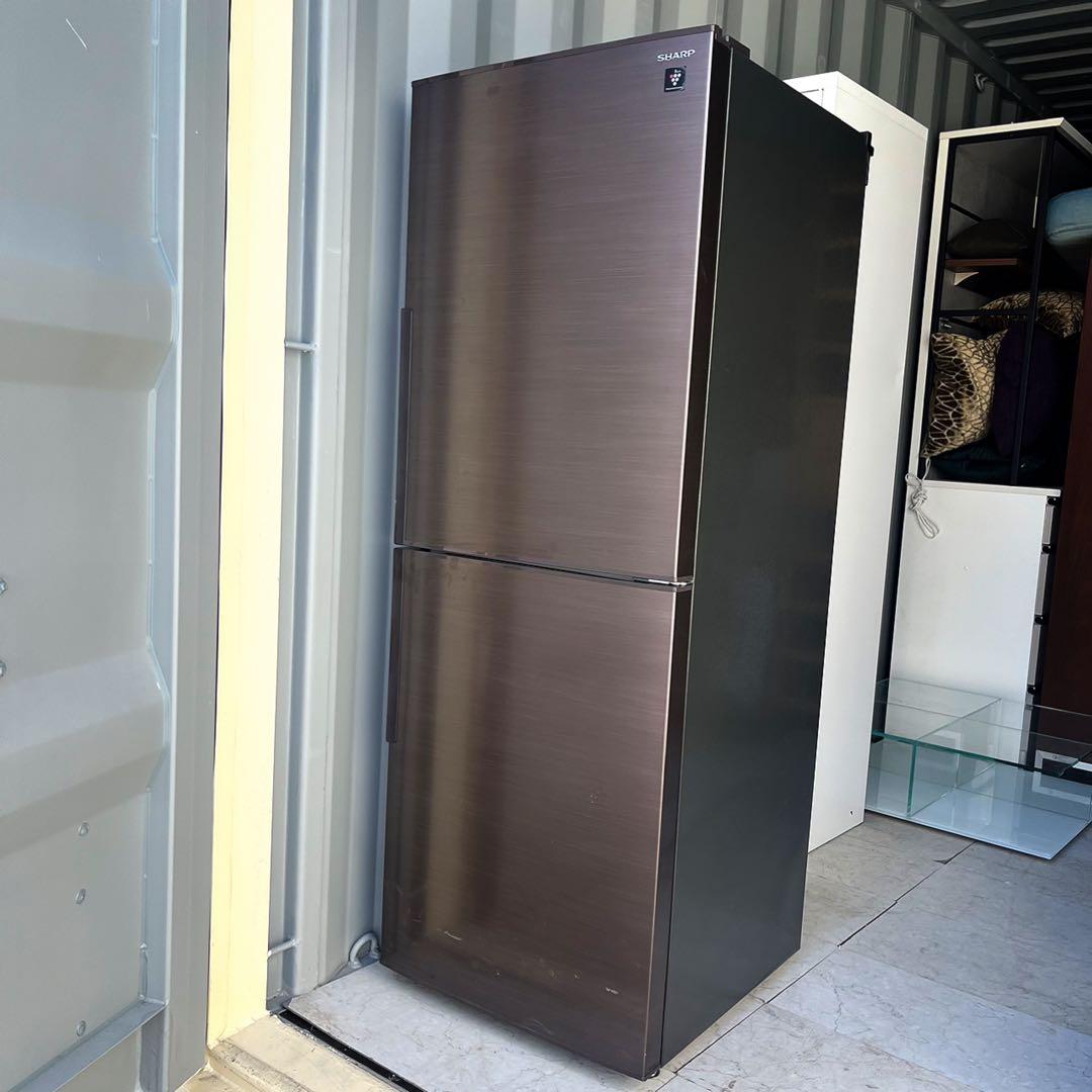 368取付無料！SHARPプラズマクラスター搭載おしゃれブラウン280L冷蔵庫