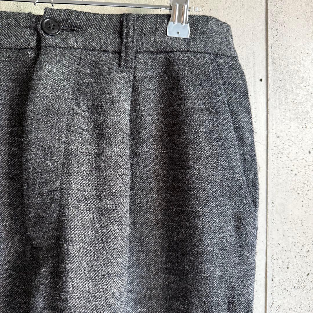 パンツ CONFECT linen wool twill 1tuck trousers