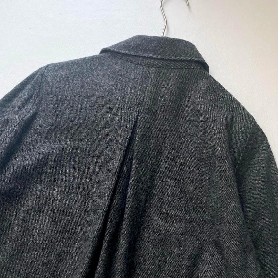 d*2様 【美品】Y's ヨウジヤマモト　ウールシャツワンピース マキシ丈 コー