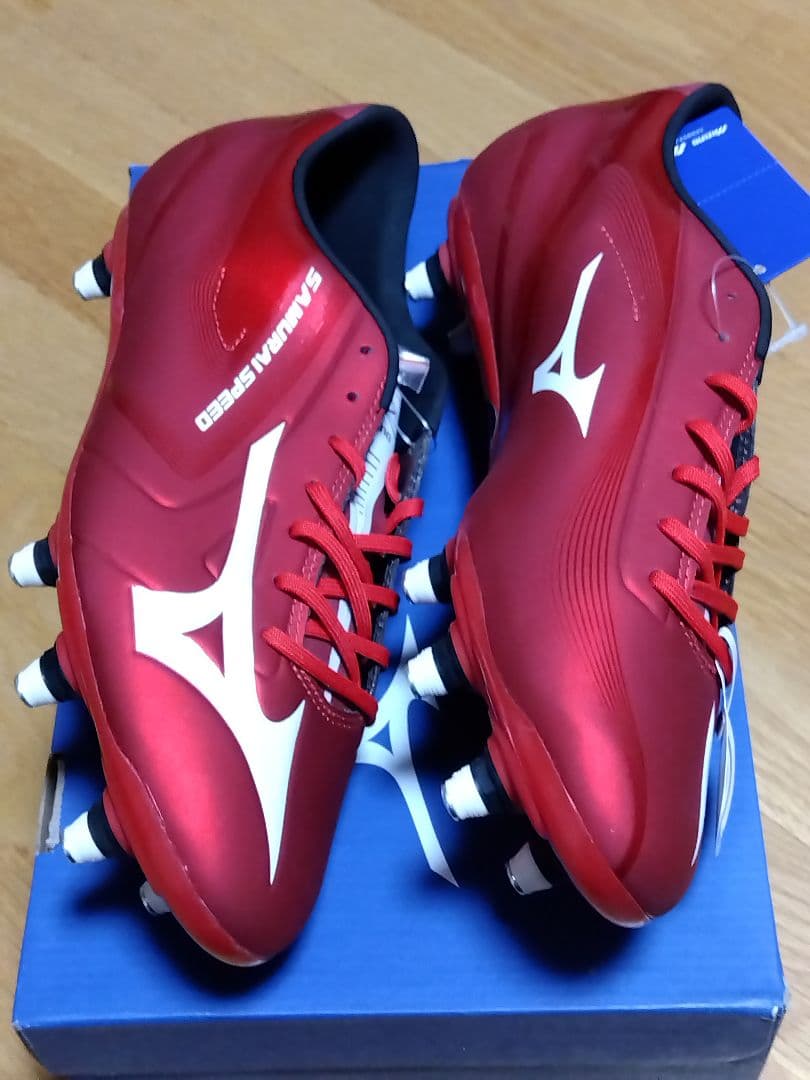 スパイク／ラグビー用／ミズノ／29.0／赤／R1GA171162／新品・未使用品