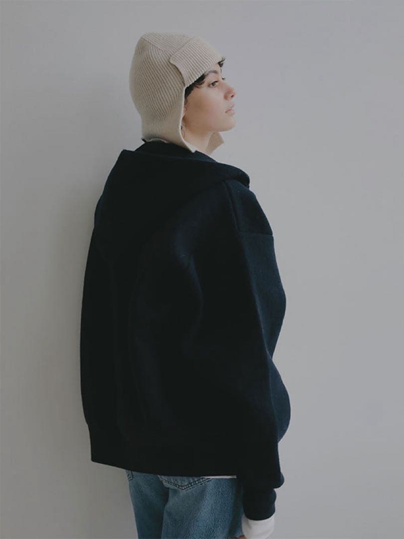 ETRE TOKYO / 新品 完売 ダブルフェイスオーバーサイズニットパーカー