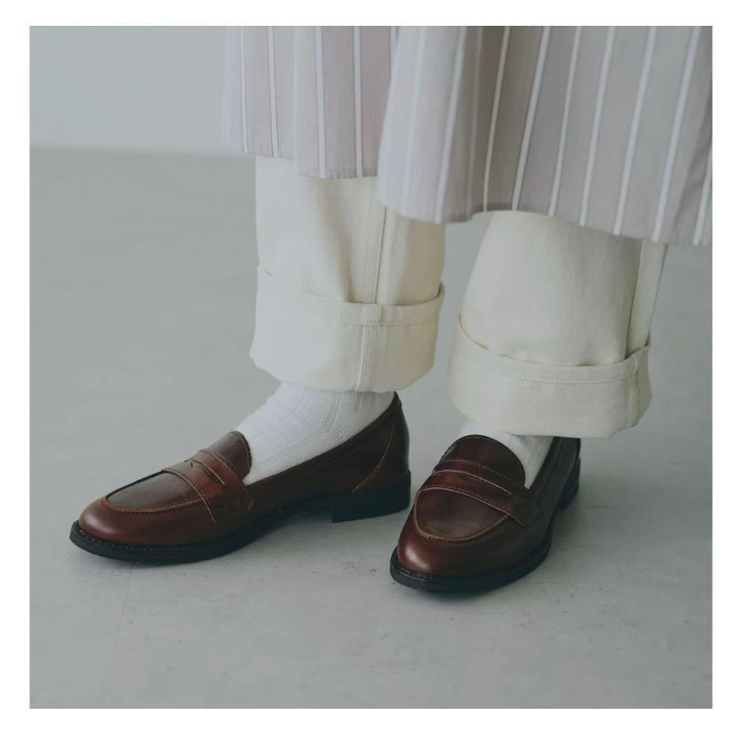 【未使用】ENESS ローファー ブラウン　38