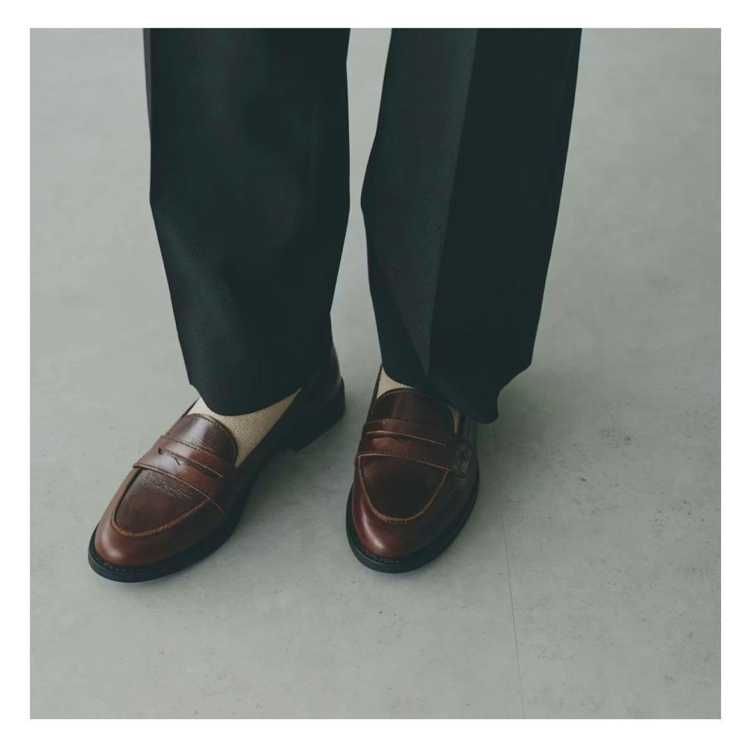 【未使用】ENESS ローファー ブラウン　38