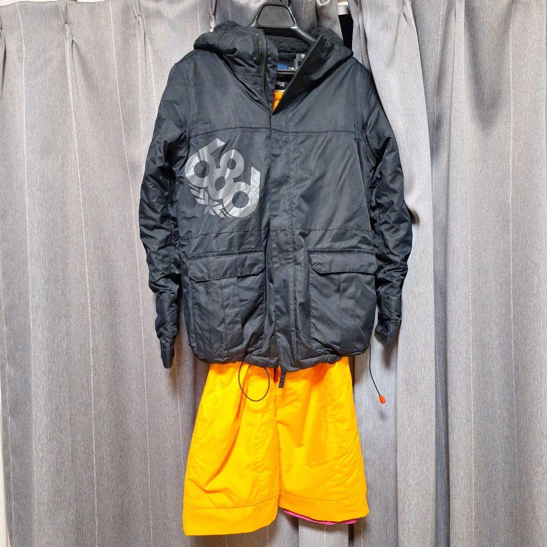 スノーボードウェア686 　ブラック/オレンジ