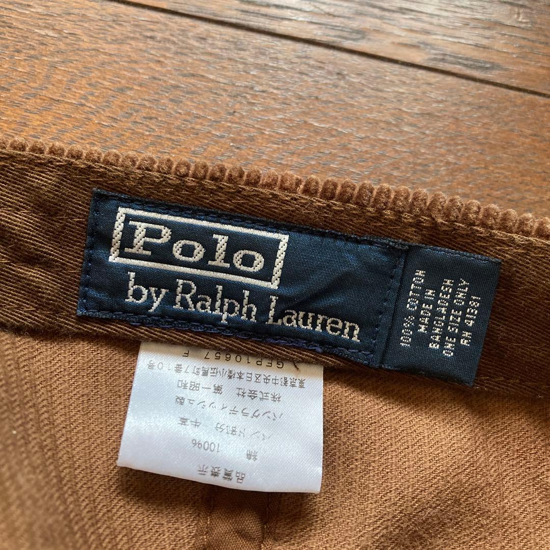 90-00s polo ralph lauren コーデュロイ キャップ