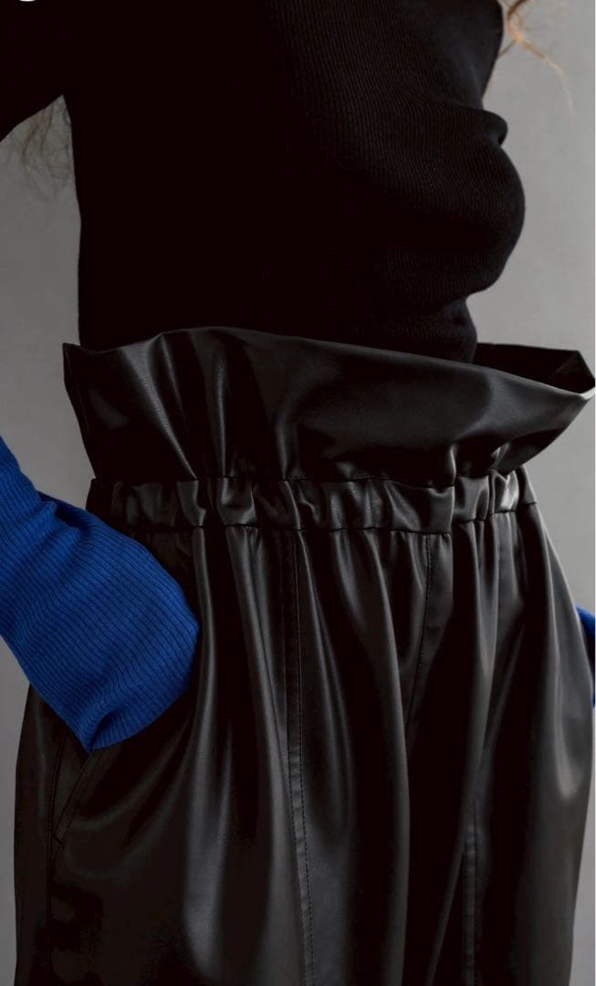 イオレ IORE Petal Leather Pants BLACK レザー