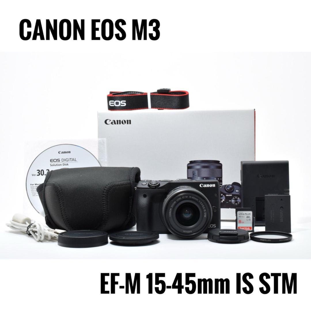 美品 Canon EOS M3 レンズキット★WiFi搭載&高画質タッチパネル★