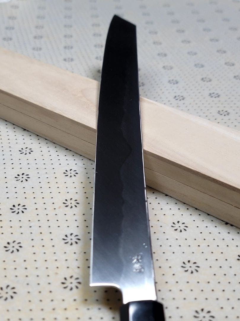 堺打ち刃物　富士山　本焼　白鋼　切付け柳刃300