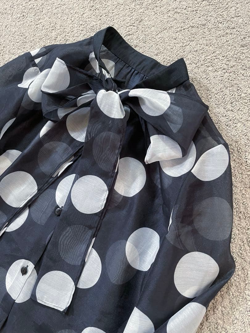 LOULOU Willoughby ルルウィルビー ビッグドット　ブラウス