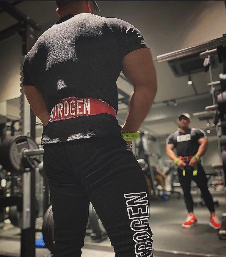 NITROGEN トレーニング・パワーベルト レッド