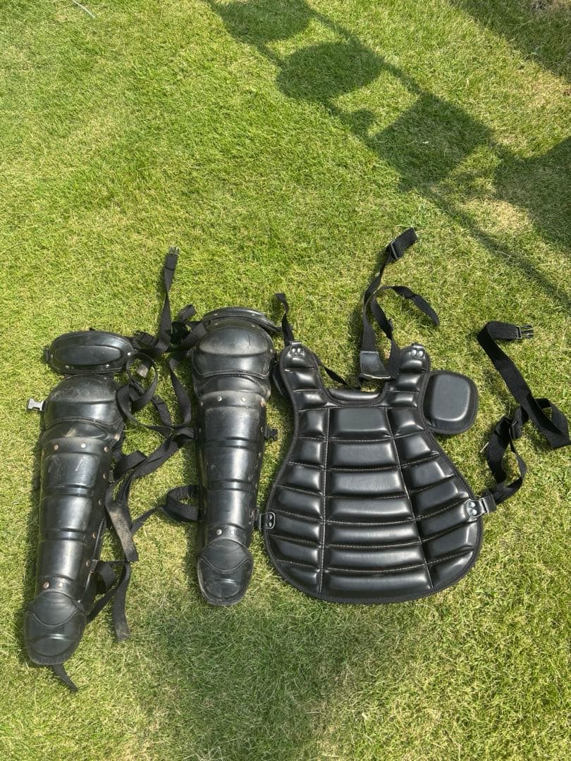 キャッチャー用レガース ブラック