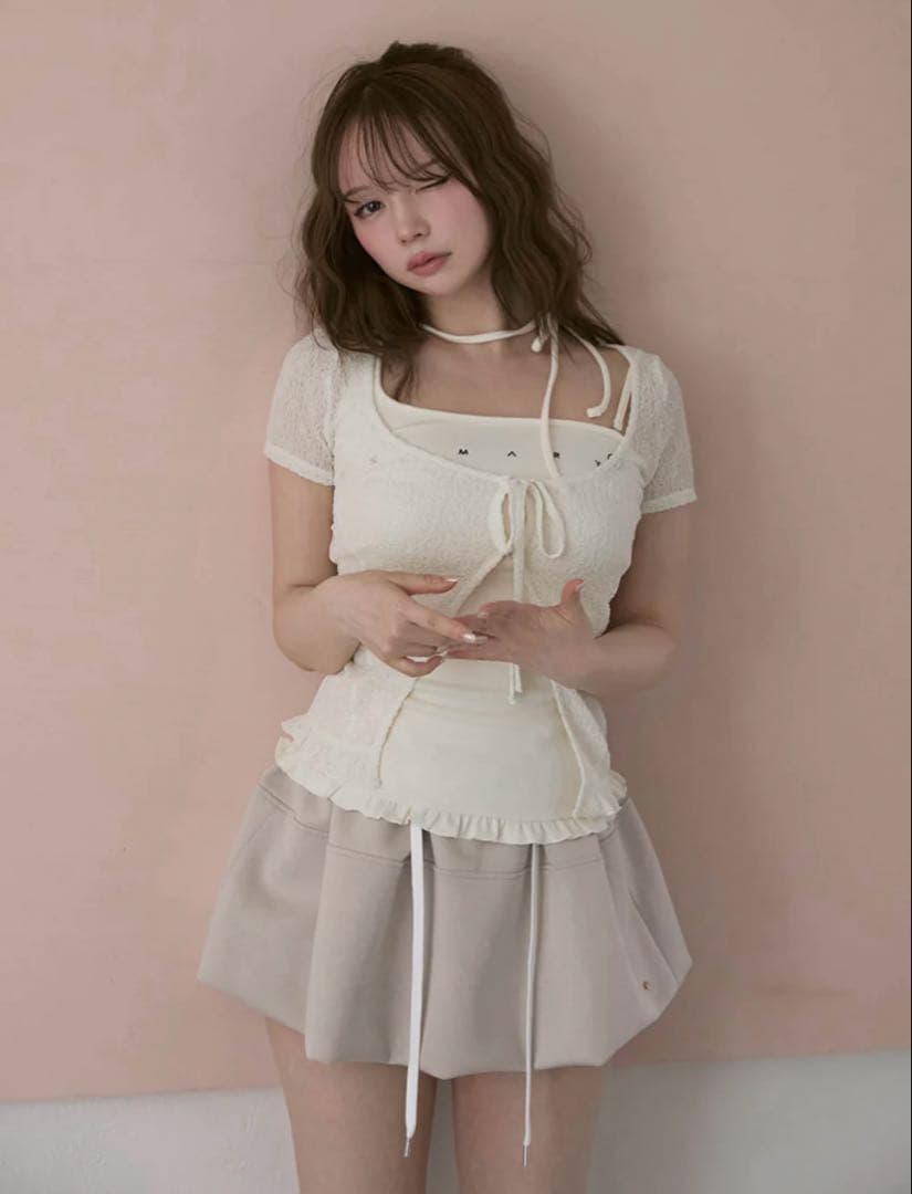 スカート ANDMARY / Murphy flare mini skirt