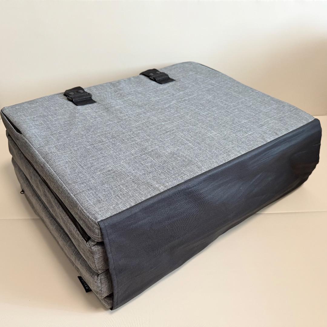 【美品】ベビーベッド farska コンパクトベッド フリー メランジブラウン