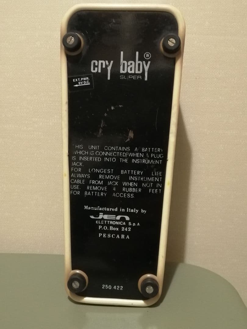 【希少・ヴィンテージワウ】Jen Cry Baby SUPER (赤FASEL)