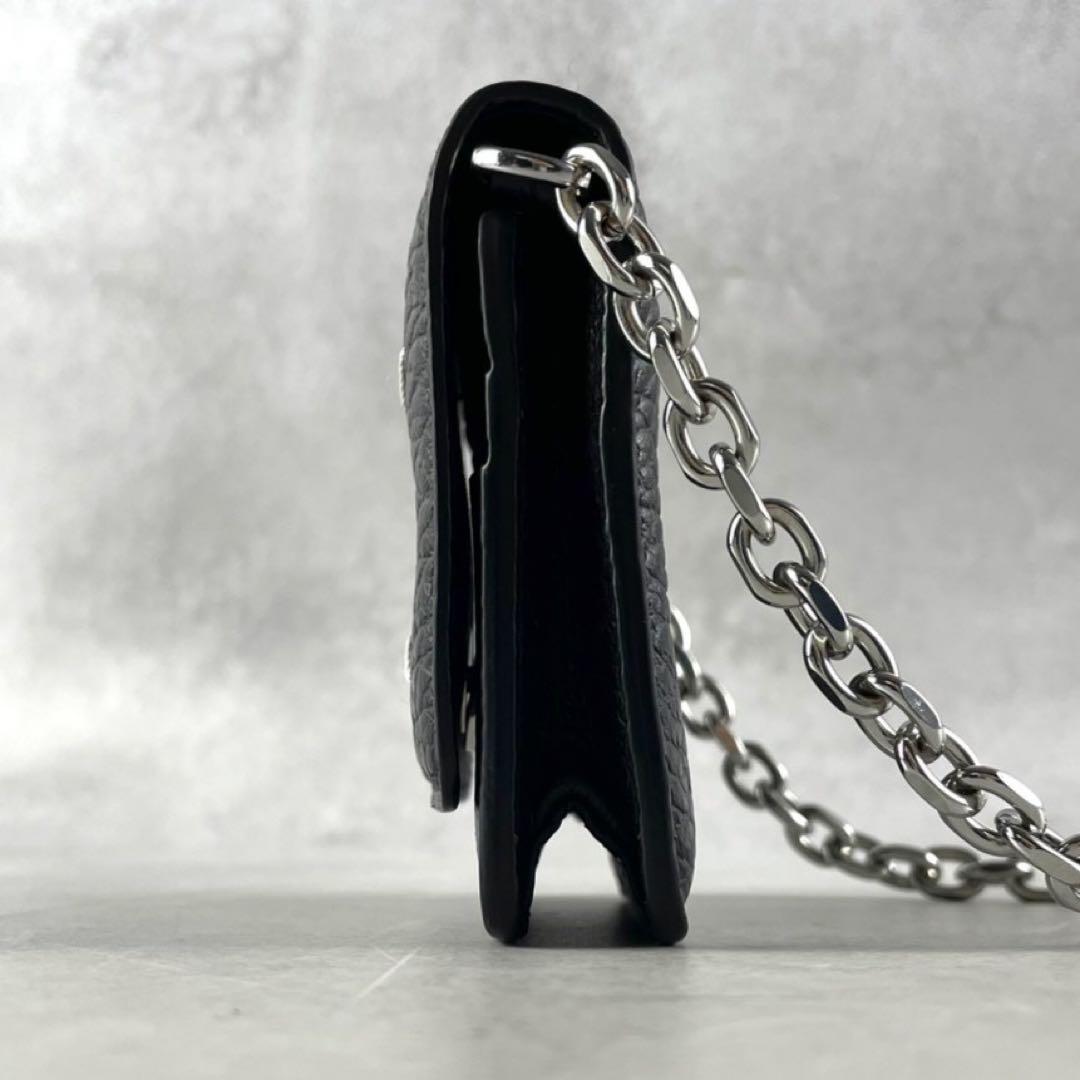 【極美品】マルジェラ チェーンウォレット 4ステッチ ブラック