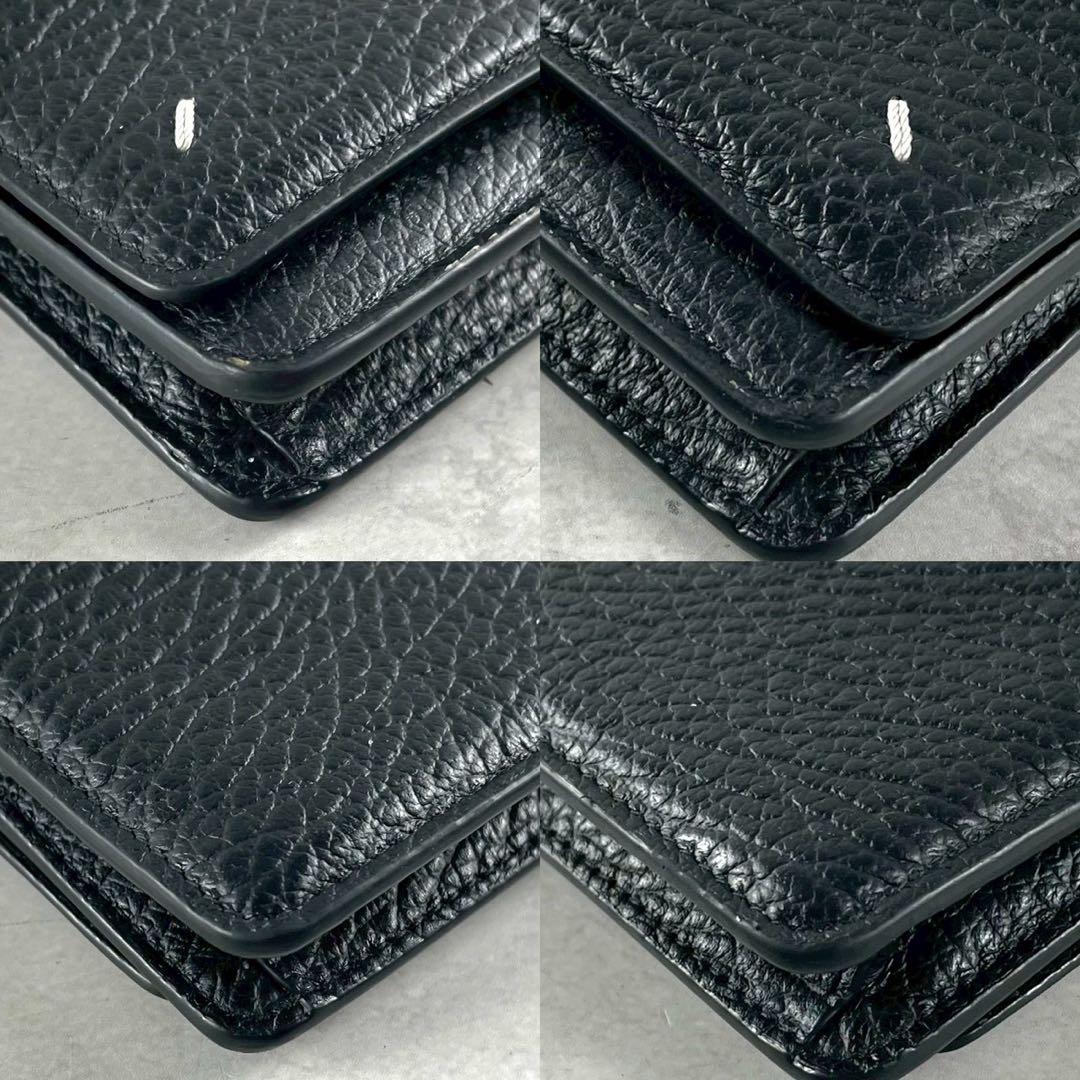 【極美品】マルジェラ チェーンウォレット 4ステッチ ブラック