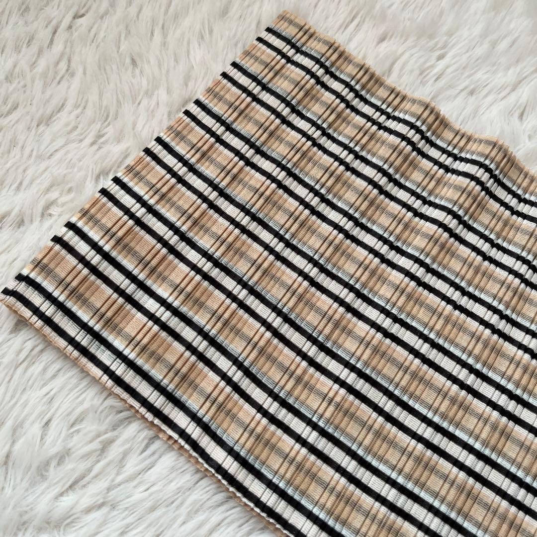 タグ付き【プリーツプリーズ】ネックウォーマー　ヘアバンド　チェック