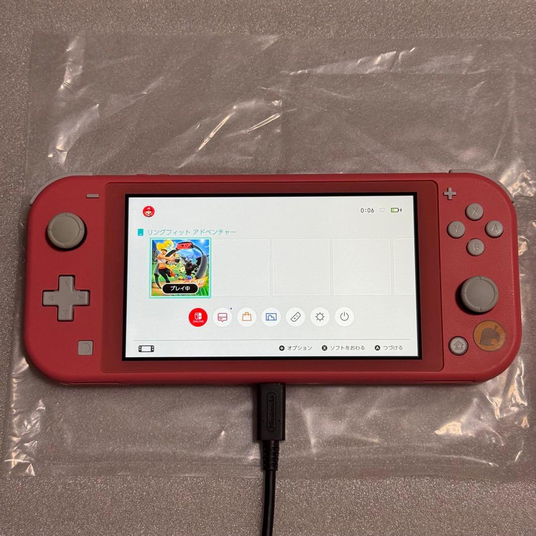 Switch Lite 本体 あつまれ どうぶつの森セット しずえアロハ柄 完品