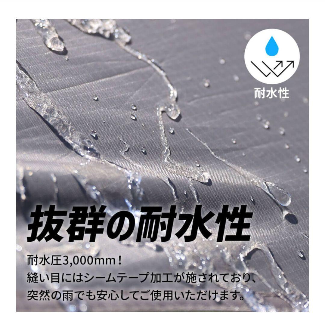 クイックキャンプ(QUICK CAMP) ヘキサタープ　ブラックコーティング