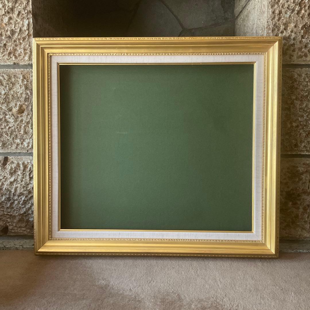 《お値打ち価格》　油彩額縁　F10 ゴールドフレーム　ガラス　アートフレーム